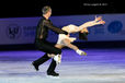 Vera Bazarova and Yuri Larionov (Russia) perform a routine during the exhibition at the 2012 European Figure Skating Championships at the Motorpoint Arena in Sheffield UK January 23rd to 29th.